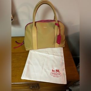 Large Coach bag with dust cover